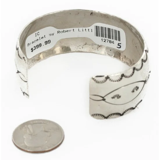 Handmade Kokopelli Certified Authentic Navajo Nickel Natural Turquoise Native American Bracelet 01 12784-5 Handmade Kokopelli Certified Authentic Navajo Nickel Natural Turquoise Native American Bracelet 01 12784-5