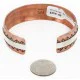 Handmade Certified Authentic Navajo Pure .925 Sterling Silver and Copper Native American Bracelet 24447-1