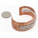 Handmade Mountain Certified Authentic Navajo Pure .925 Sterling Silver and Copper Native American Bracelet  12783-5