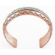 Handmade Mountain Certified Authentic Navajo Pure .925 Sterling Silver and Copper Native American Bracelet 12783-5 Handmade Mountain Certified Authentic Navajo Pure .925 Sterling Silver and Copper Native American Bracelet 12783-5