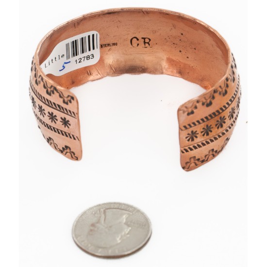 Handmade Mountain Certified Authentic Navajo Pure .925 Sterling Silver and Copper Native American Bracelet 12783-5 Handmade Mountain Certified Authentic Navajo Pure .925 Sterling Silver and Copper Native American Bracelet 12783-5