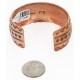 Handmade Mountain Certified Authentic Navajo Pure .925 Sterling Silver and Copper Native American Bracelet  12783-5