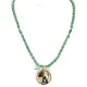 Certified Authentic Wolf 12kt Gold Filled and .925 Sterling Silver Handmade Natural Turquoise Jade Native American Necklace 24420-4-10225 Certified Authentic Wolf 12kt Gold Filled and .925 Sterling Silver Handmade Natural Turquoise Jade Native American Necklace 24420-4-10225