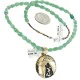 Certified Authentic Wolf 12kt Gold Filled and .925 Sterling Silver Handmade Natural Turquoise Jade Native American Necklace 24420-4-10225 Certified Authentic Wolf 12kt Gold Filled and .925 Sterling Silver Handmade Natural Turquoise Jade Native American Necklace 24420-4-10225