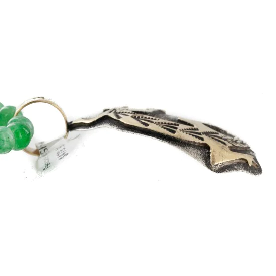 Certified Authentic 12kt Gold Filled and .925 Sterling Silver Handmade Gecko Natural Turquoise Quartz Native American Necklace 24422-2-15781 Certified Authentic 12kt Gold Filled and .925 Sterling Silver Handmade Gecko Natural Turquoise Quartz Native American Necklace 24422-2-15781