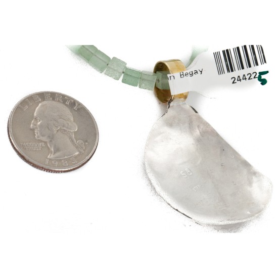 Certified Authentic 12kt Gold Filled and .925 Sterling Silver Handmade Gecko Turquoise Jade Native American Necklace 24422-5-790101 Certified Authentic 12kt Gold Filled and .925 Sterling Silver Handmade Gecko Turquoise Jade Native American Necklace 24422-5-790101