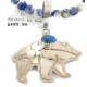 Certified Authentic 12kt Gold Filled and .925 Sterling Silver Handmade Bear Natural Turquoise Lapis Native American Necklace 24398-15974-8