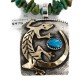 Certified Authentic 12kt Gold Filled and .925 Sterling Silver Handmade Gecko Natural Turquoise Native American Necklace 24422-6-16065-6 Certified Authentic 12kt Gold Filled and .925 Sterling Silver Handmade Gecko Natural Turquoise Native American Necklace 24422-6-16065-6