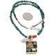 Certified Authentic 12kt Gold Filled and .925 Sterling Silver Handmade Storyteller Natural Turquoise Coral Native American Necklace 24323-1-25270