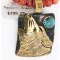 Certified Authentic 12kt Gold Filled and .925 Sterling Silver Handmade Wolf Natural Turquoise Coral Native American Necklace 24324-4-25276 Certified Authentic 12kt Gold Filled and .925 Sterling Silver Handmade Wolf Natural Turquoise Coral Native American Necklace 24324-4-25276