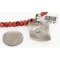 Certified Authentic 12kt Gold Filled and .925 Sterling Silver Handmade Wolf Natural Turquoise Coral Native American Necklace 24324-4-25276 Certified Authentic 12kt Gold Filled and .925 Sterling Silver Handmade Wolf Natural Turquoise Coral Native American Necklace 24324-4-25276