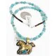 Certified Authentic 12kt Gold Filled and .925 Sterling Silver Horse Handmade Natural Turquoise Blue Quartz Native American Necklace 24323-8-16065-1 Certified Authentic 12kt Gold Filled and .925 Sterling Silver Horse Handmade Natural Turquoise Blue Quartz Native American Necklace 24323-8-16065-1