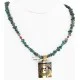 Certified Authentic 12kt Gold Filled and .925 Sterling Silver Kachina Handmade Natural Turquoise Coral Native American Necklace 24302-15771-22 Certified Authentic 12kt Gold Filled and .925 Sterling Silver Kachina Handmade Natural Turquoise Coral Native American Necklace 24302-15771-22