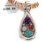 Certified Authentic .925 Sterling Silver Handmade Natural Turquoise Multicolor Stones Spiny Oyster Native American Necklace 24401-25277 Certified Authentic .925 Sterling Silver Handmade Natural Turquoise Multicolor Stones Spiny Oyster Native American Necklace 24401-25277