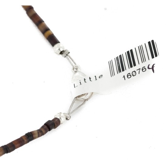 Certified Authentic Navajo .925 Sterling Silver Natural Turquoise and Agate Native American Necklace 16076-4 Certified Authentic Navajo .925 Sterling Silver Natural Turquoise and Agate Native American Necklace 16076-4