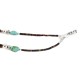 Certified Authentic 3 Strand Navajo .925 Sterling Silver Natural Turquoise and Coral Native American Necklace 16081-1