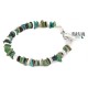 Certified Authentic Navajo .925 Sterling Silver Natural Turquoise and Graduated Melon Shell Native American Bracelet  1246-2