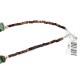 Certified Authentic 3 Strand Horse Navajo .925 Sterling Silver Natural Turquoise Jasper Jet Native American Necklace 1531