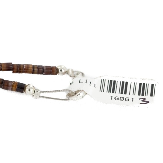 Certified Authentic Navajo .925 Sterling Silver Natural Graduated Melon Shell Turquoise Native American Necklace 16061-3 Certified Authentic Navajo .925 Sterling Silver Natural Graduated Melon Shell Turquoise Native American Necklace 16061-3