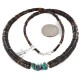 Navajo Certified Authentic .925 Sterling Silver Natural Graduated Heishi Turquoise Amethyst Native American Necklace 16069 Navajo Certified Authentic .925 Sterling Silver Natural Graduated Heishi Turquoise Amethyst Native American Necklace 16069
