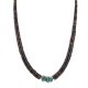 Navajo Certified Authentic .925 Sterling Silver Natural Graduated Heishi Turquoise Amethyst Native American Necklace 16069 Navajo Certified Authentic .925 Sterling Silver Natural Graduated Heishi Turquoise Amethyst Native American Necklace 16069