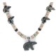 Bear Certified Authentic Navajo .925 Sterling Silver Natural Graduated Melon Shell Turquoise Jasper Native American Necklace 16049-3 Bear Certified Authentic Navajo .925 Sterling Silver Natural Graduated Melon Shell Turquoise Jasper Native American Necklace 16049-3