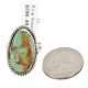 .925 Sterling Silver Handmade Certified Authentic Navajo Natural Turquoise Native American Ring 17006-2 .925 Sterling Silver Handmade Certified Authentic Navajo Natural Turquoise Native American Ring 17006-2