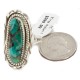 .925 Sterling Silver Handmade Certified Authentic Navajo Natural Turquoise Native American Ring  17006-1