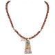 Certified Authentic 12kt Gold Filled and .925 Sterling Silver Handmade Multicolor Native American Necklace 24334-16028-9