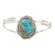 Handmade Certified Authentic Navajo .925 Sterling Silver Natural Turquoise Native American Bracelet  12648
