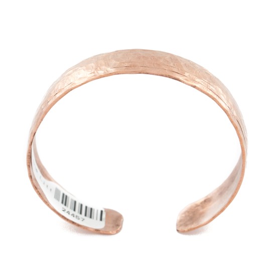 Handmade Hammered Certified Authentic Navajo Pure Copper Native American Bracelet 24457-5 Handmade Hammered Certified Authentic Navajo Pure Copper Native American Bracelet 24457-5