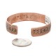 Handmade Certified Authentic Navajo Pure Copper Native American Bracelet 24457-4
