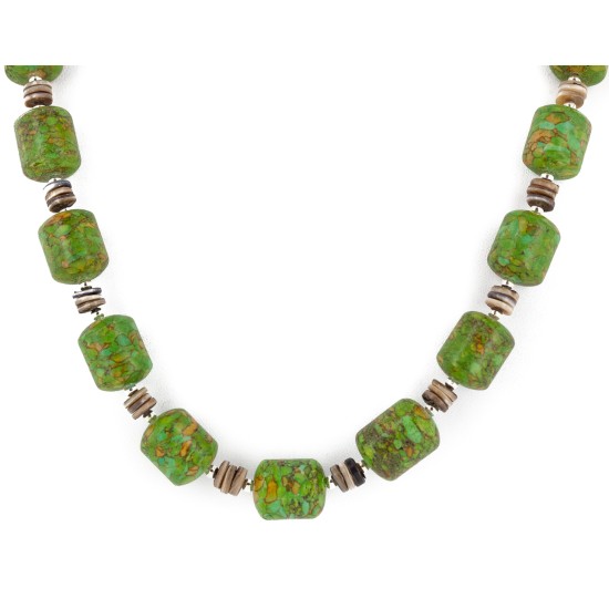 Carved Horse Fetish Certified Authentic Navajo .925 Sterling Silver Natural Jasper Gaspeite Native American Necklace 25102-2 Carved Horse Fetish Certified Authentic Navajo .925 Sterling Silver Natural Jasper Gaspeite Native American Necklace 25102-2