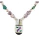 Certified Authentic Inlay Bird Navajo .925 Sterling Silver Natural Turquoise Agate Native American Necklace 15601
