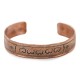 Handmade Bear Certified Authentic Navajo Pure Copper Native American Bracelet 24457-3