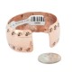 Handmade Certified Authentic Hammered Horse Navajo Pure Copper Native American Bracelet 12868-3