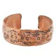 Handmade Certified Authentic Navajo Pure Copper Native American Bracelet 12868-7