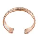 Handmade Certified Authentic Navajo Pure Copper Native American Bracelet 12868-7