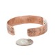 Handmade Certified Authentic Navajo Pure Copper Native American Bracelet 24457-1