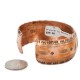 Handmade Feather Certified Authentic Navajo Pure Copper Native American Bracelet 12869-1