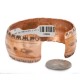 Handmade Feather Certified Authentic Navajo Pure Copper Native American Bracelet 12869-1