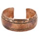 Handmade Hammered Certified Authentic Navajo Pure Copper Native American Bracelet  12869-2