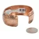 Handmade Hammered Certified Authentic Navajo Pure Copper Native American Bracelet 12869-2 Handmade Hammered Certified Authentic Navajo Pure Copper Native American Bracelet 12869-2