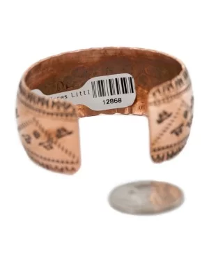 Handmade Horse Certified Authentic Navajo Pure Copper Native American Bracelet 12868-4 Handmade Horse Certified Authentic Navajo Pure Copper Native American Bracelet 12868-4