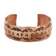 Navajo Handmade Certified Authentic Pure Copper Native American Bracelet 12868-6
