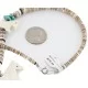 Certified Authentic Horse Navajo .925 Sterling Silver Natural Turquoise Alabaster Graduated Melon Shell Native American Necklace 750133