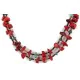 Certified Authentic 2 Strand Navajo .925 Sterling Silver Natural Turquoise Coral Native American Necklace 16054-3 Certified Authentic 2 Strand Navajo .925 Sterling Silver Natural Turquoise Coral Native American Necklace 16054-3