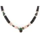 Navajo Certified Authentic .925 Sterling Silver Natural Graduated Heishi Turquoise Native American Necklace 15948-0 Navajo Certified Authentic .925 Sterling Silver Natural Graduated Heishi Turquoise Native American Necklace 15948-0