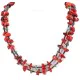 Certified Authentic 2 Strand Navajo .925 Sterling Silver Natural Turquoise Coral Native American Necklace 16054-3 Certified Authentic 2 Strand Navajo .925 Sterling Silver Natural Turquoise Coral Native American Necklace 16054-3