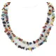 Certified Authentic 2 Strand Navajo .925 Sterling Silver Natural Turquoise Multicolor Stones Native American Necklace 15501-34 Certified Authentic 2 Strand Navajo .925 Sterling Silver Natural Turquoise Multicolor Stones Native American Necklace 15501-34